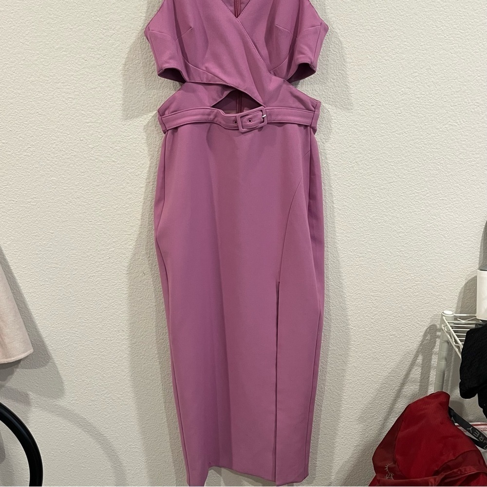 Revolve Likely Penelope dress in amethyst below the knee cut out size 0 - Picture 7 of 11